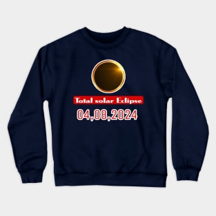 Pennsylvania State Erie PA USA Totality April 8, 2024 Total Solar Eclipse Crewneck Sweatshirt